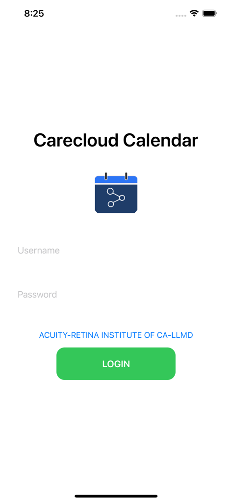 Carecloud Schedule - Carecloud Schedule app login interface for healthcare professionals