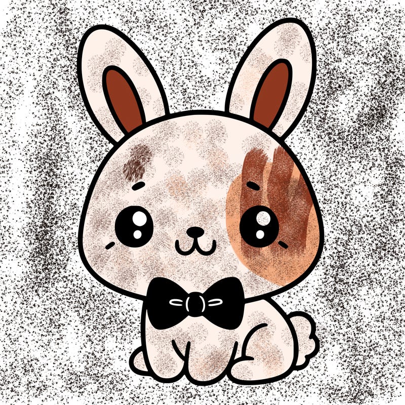 cute bunny with a bowtie