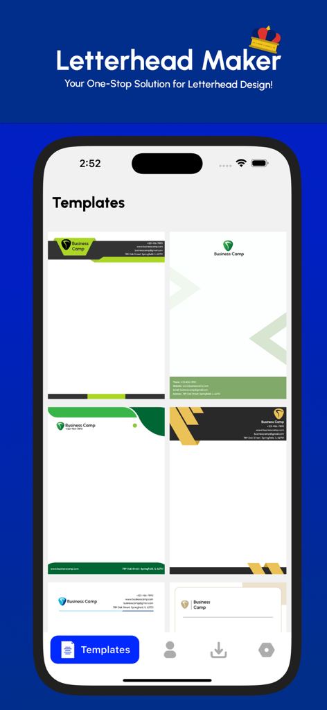 Letterhead Maker App - Productivity App | MWM