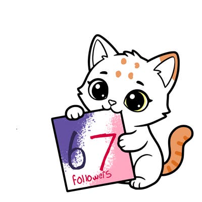 a small cat with a blank sheet of paper in its hand. the cat is sooooooo cute!