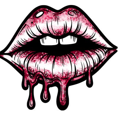 lips that look realistic and drip