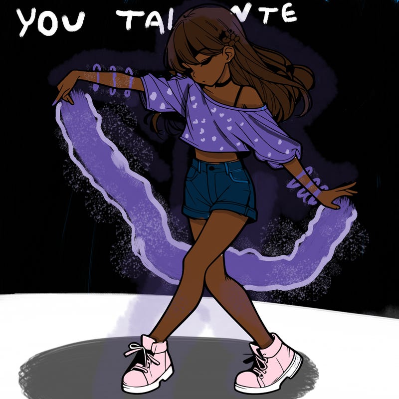 realistic girl danceing