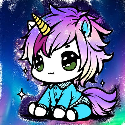 manga unicorn baby