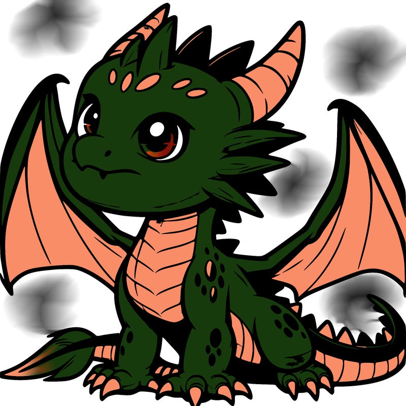fierce baby night dragon