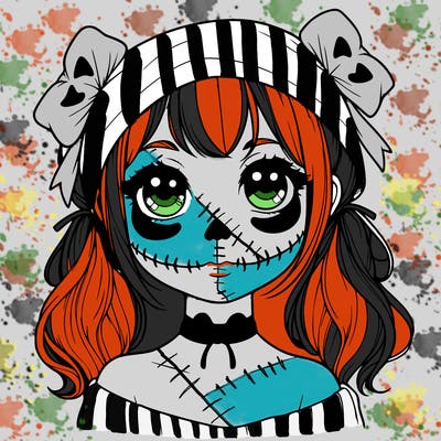 realistic girl halloween