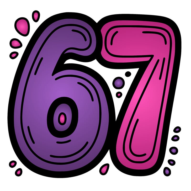 the number 67