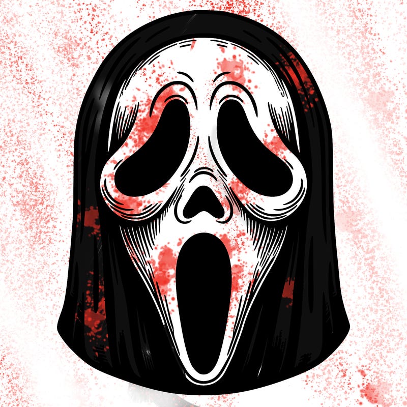 detailed ghostface mask