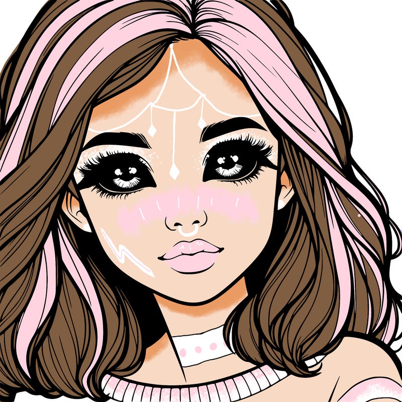 realistic girl whith cute eyes