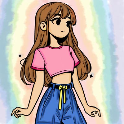 girl in a cute crop top