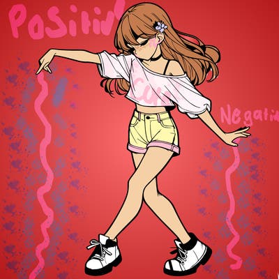 realistic girl danceing