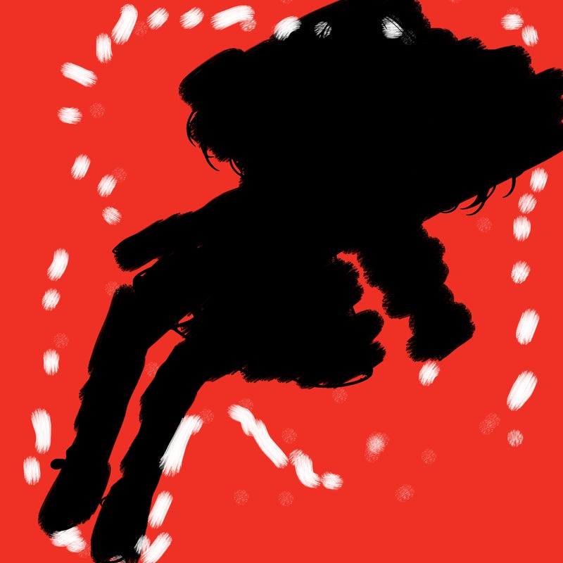 realistic girl floating