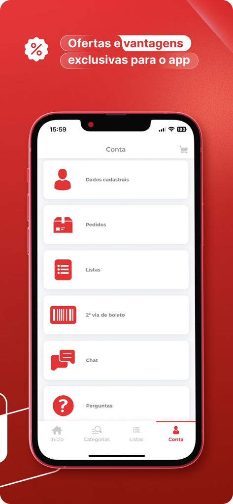 User account dashboard in the Utilidades Clinicas app showing order history and profile settings