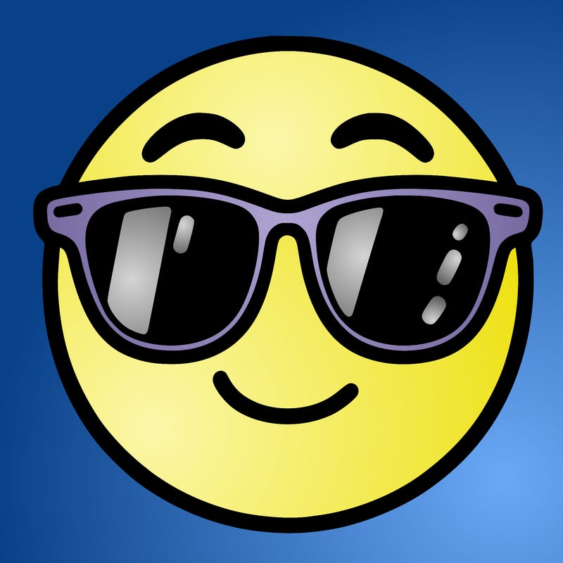 emoji with sunglasses