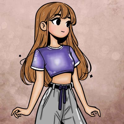 girl in a cute crop top