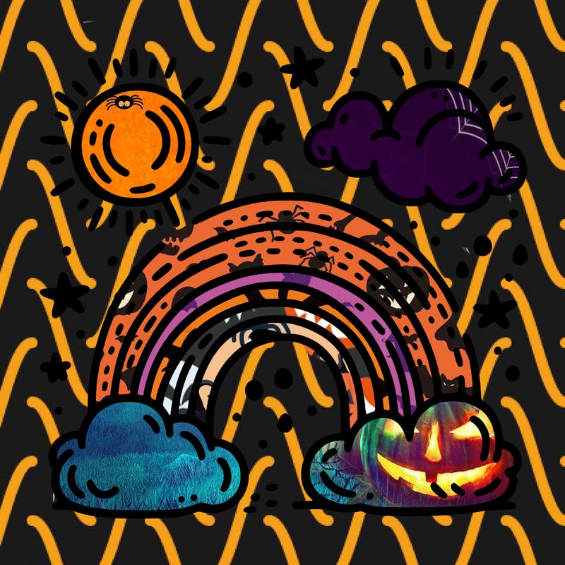 rainbow with the sun