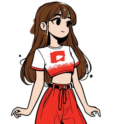 girl in a cute crop top