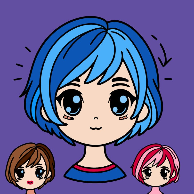 girl with short hair