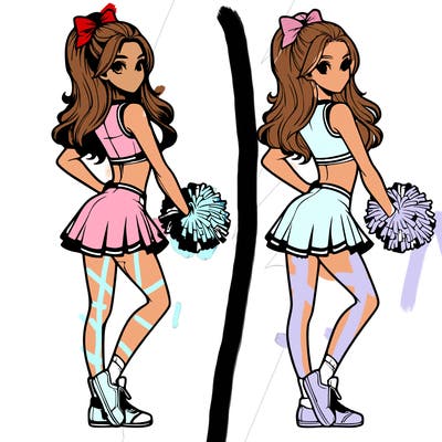 realistic cheerleader