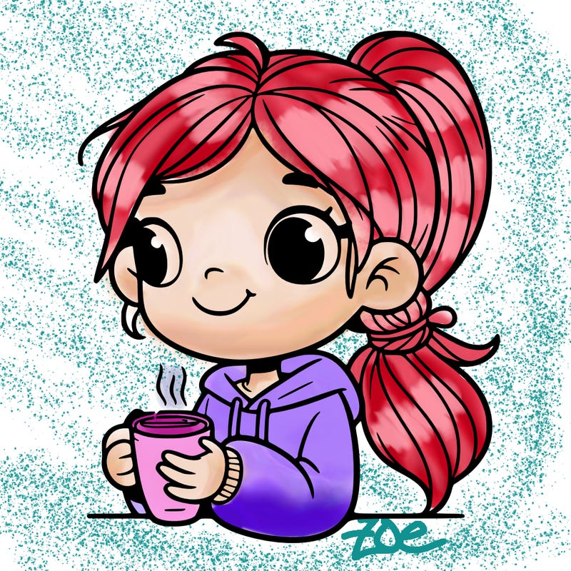 girl drinking coffee