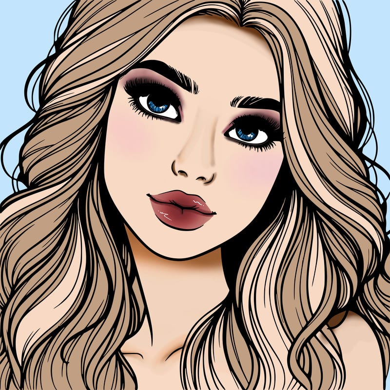 beautiful realistic girl