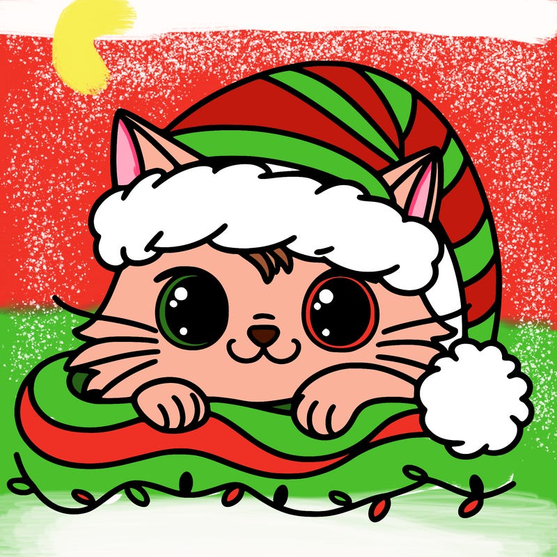 cat christmas