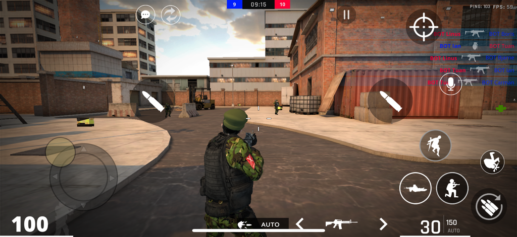 End Game - Union Multiplayer - Third person shooter gameplay of End Game Union Multiplayer in an industrial setting.