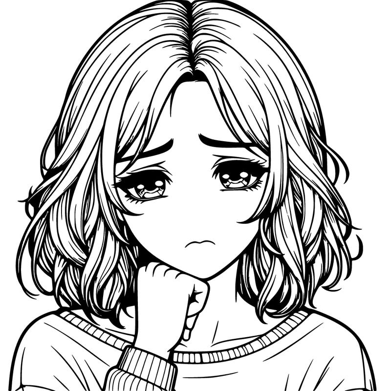 realistic girl that is depressed