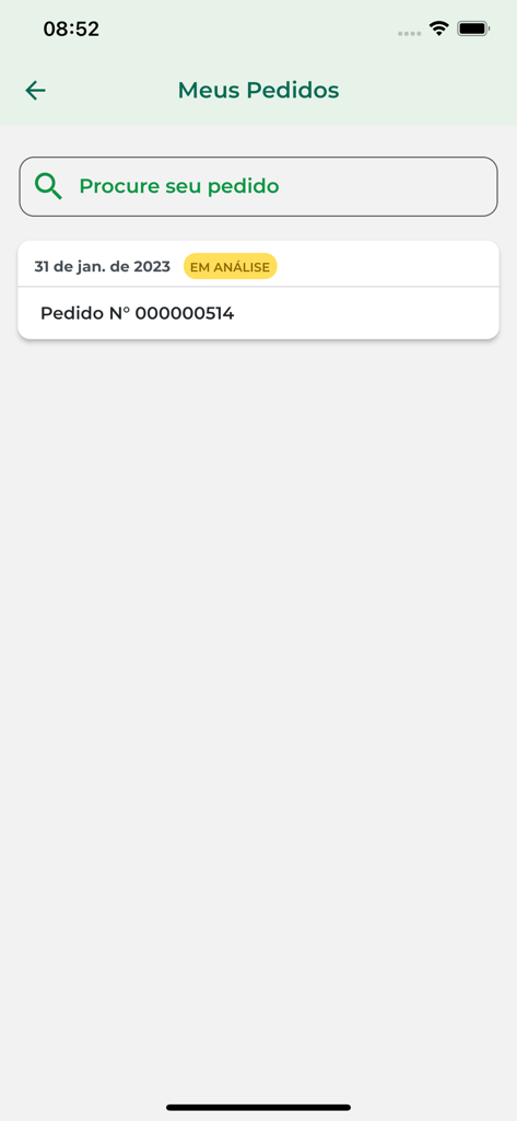 Home Doctor - Order status screen in the Home Doctor app showing a medical service request under review