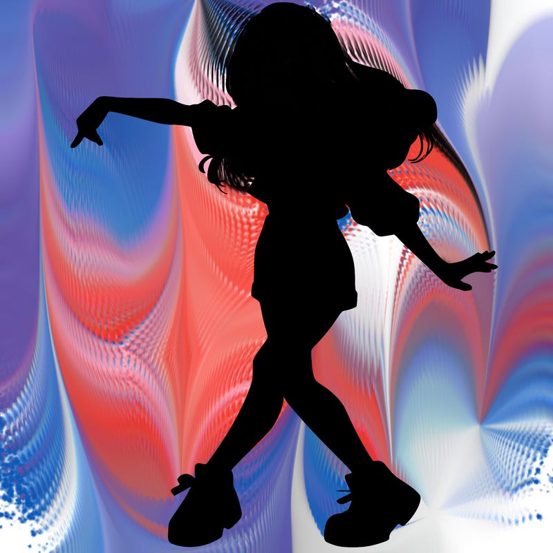 realistic girl danceing