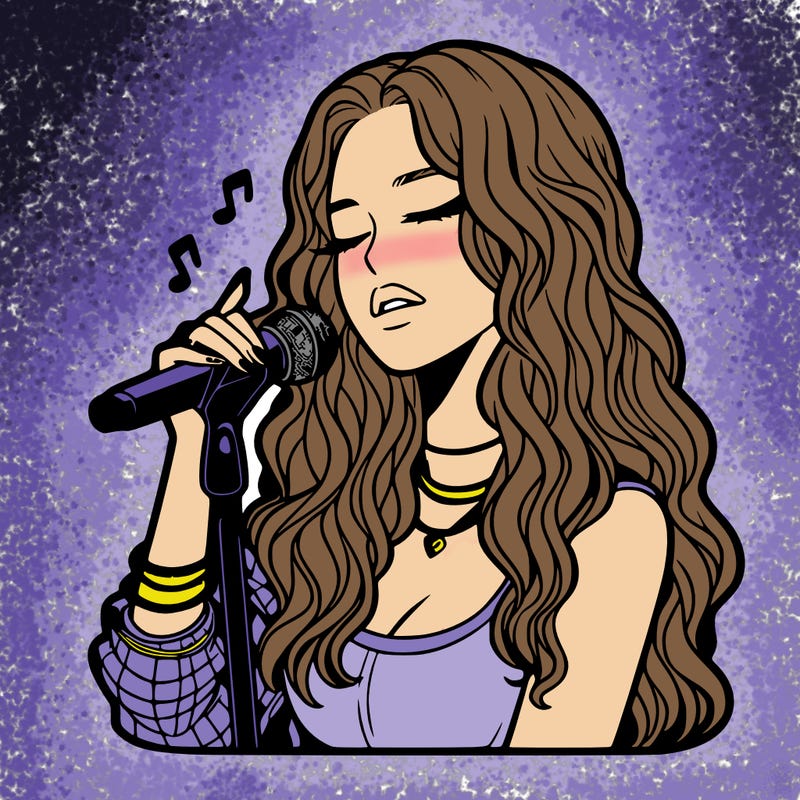 realistic female singer