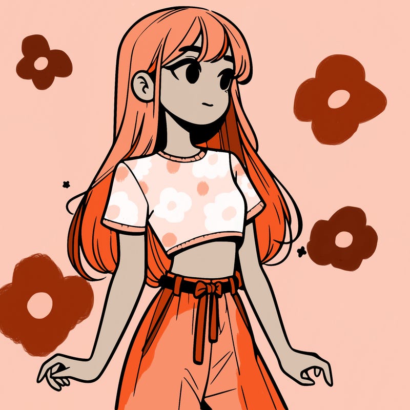 girl in a cute crop top