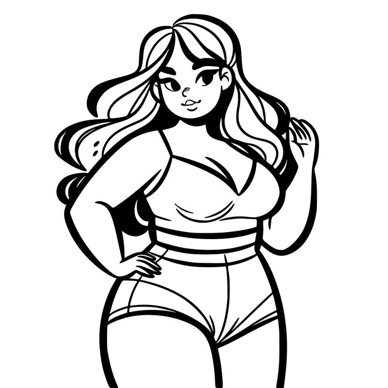 curvy woman
