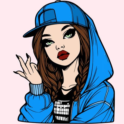 realistic hip hop girl