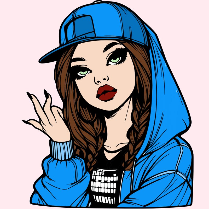 realistic hip hop girl