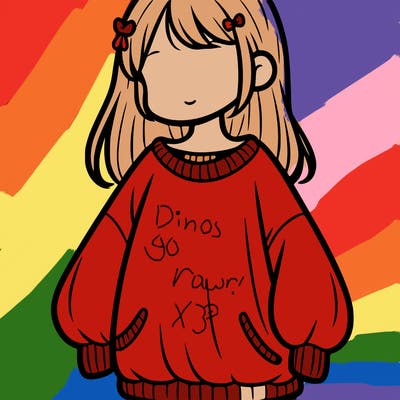 girl in a baggy sweater