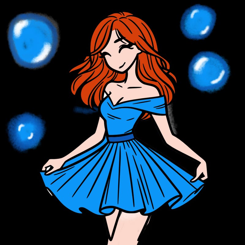 woman in skirt