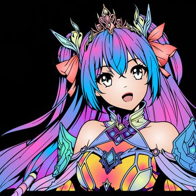 a realistic anime warrior princess