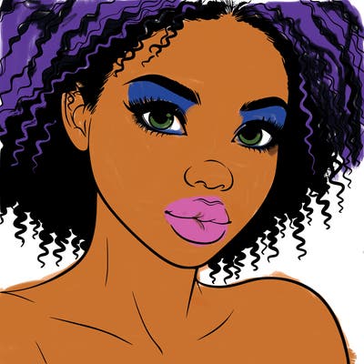 realistic black girl