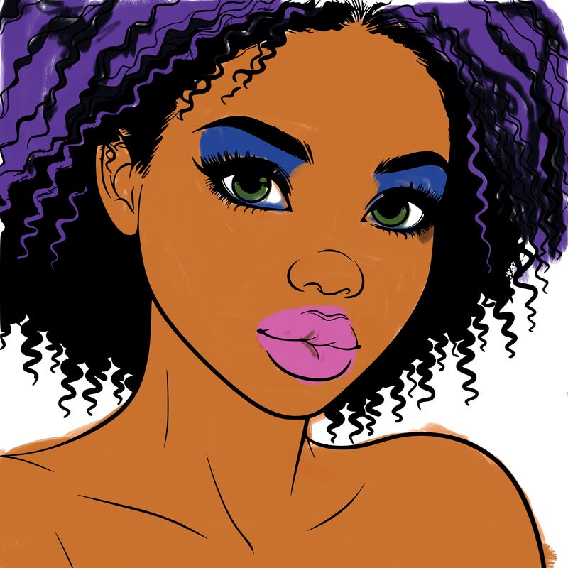 realistic black girl