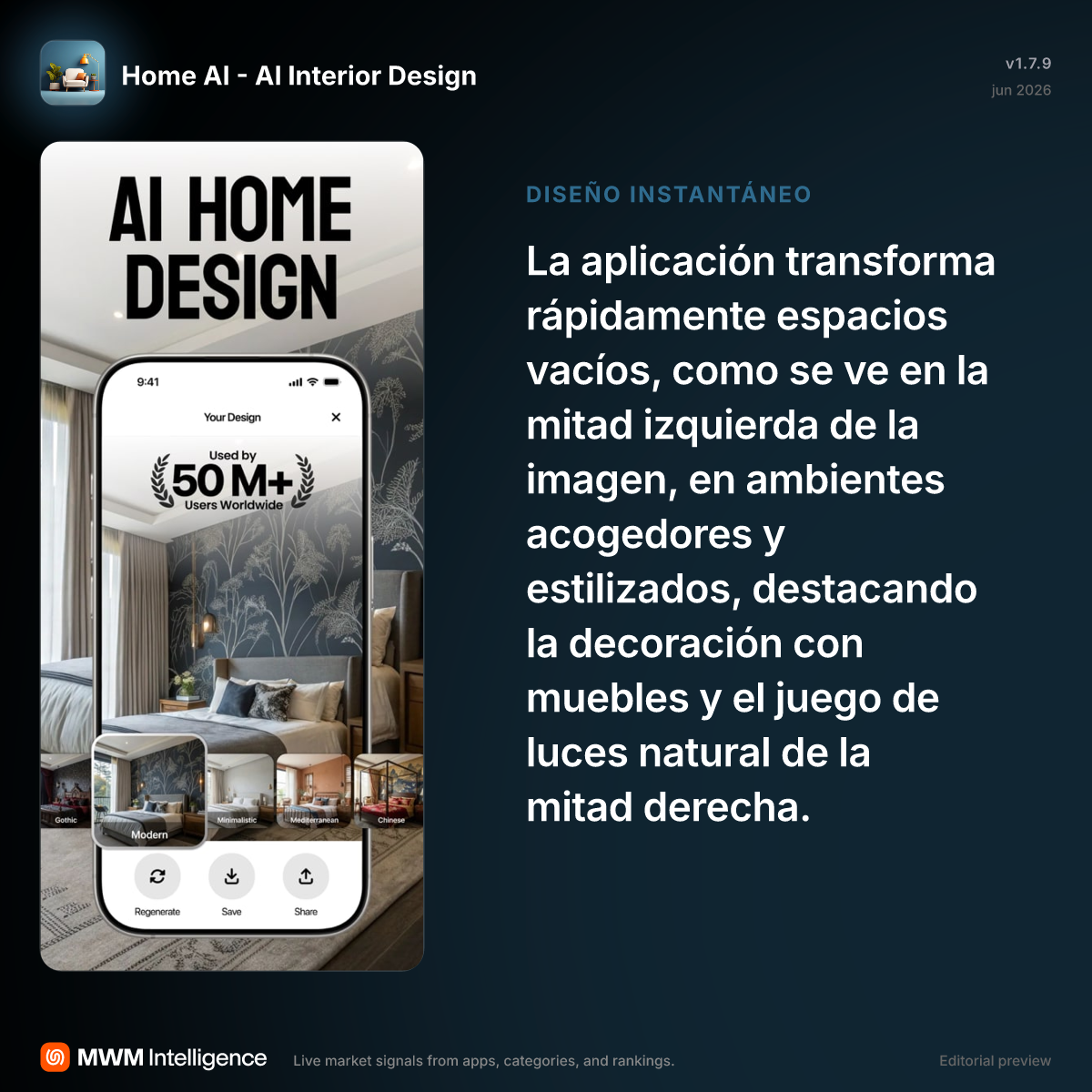 Home AI - diseño de interiores - App de Diseño gráfico | MWM