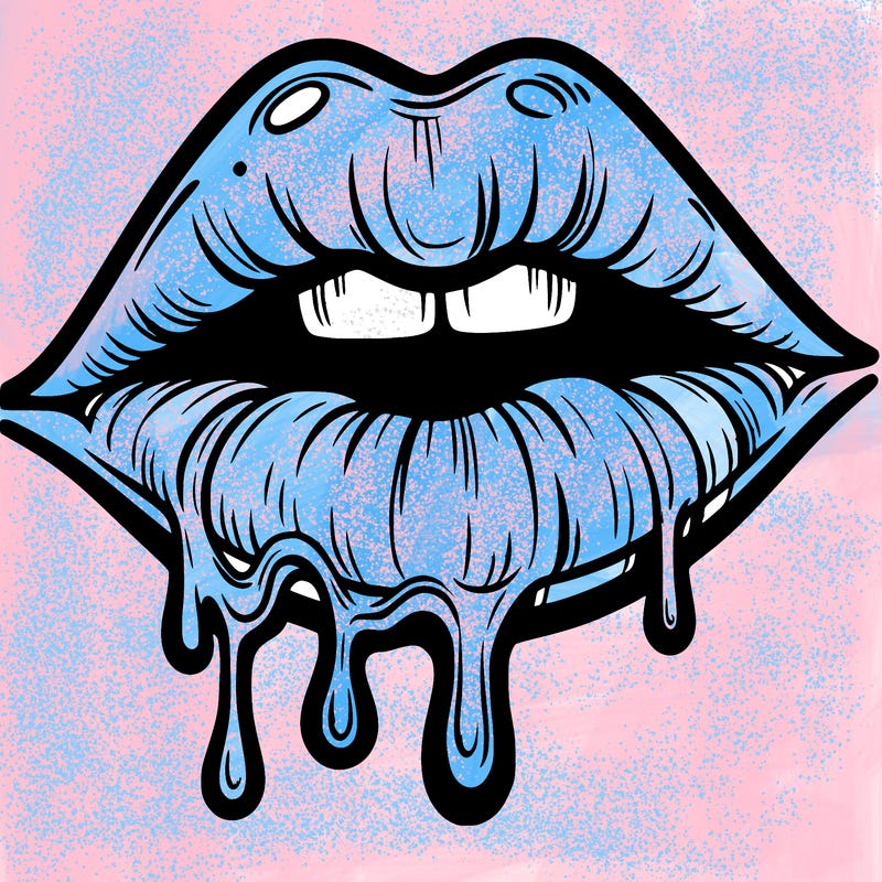 lips that look realistic and drip