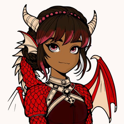 realistic dragon girl