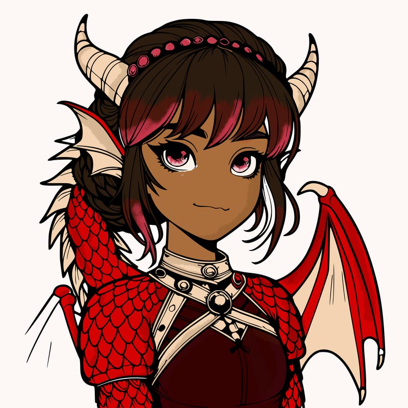 realistic dragon girl