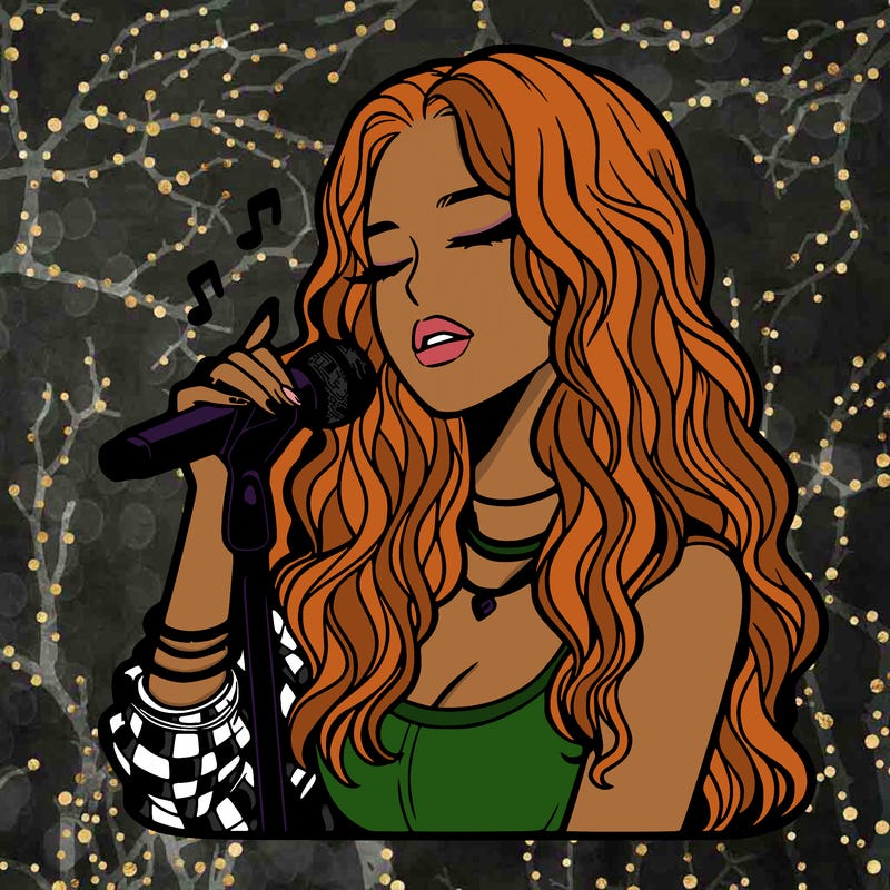 realistic female singer