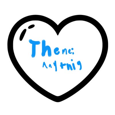 a blank heart