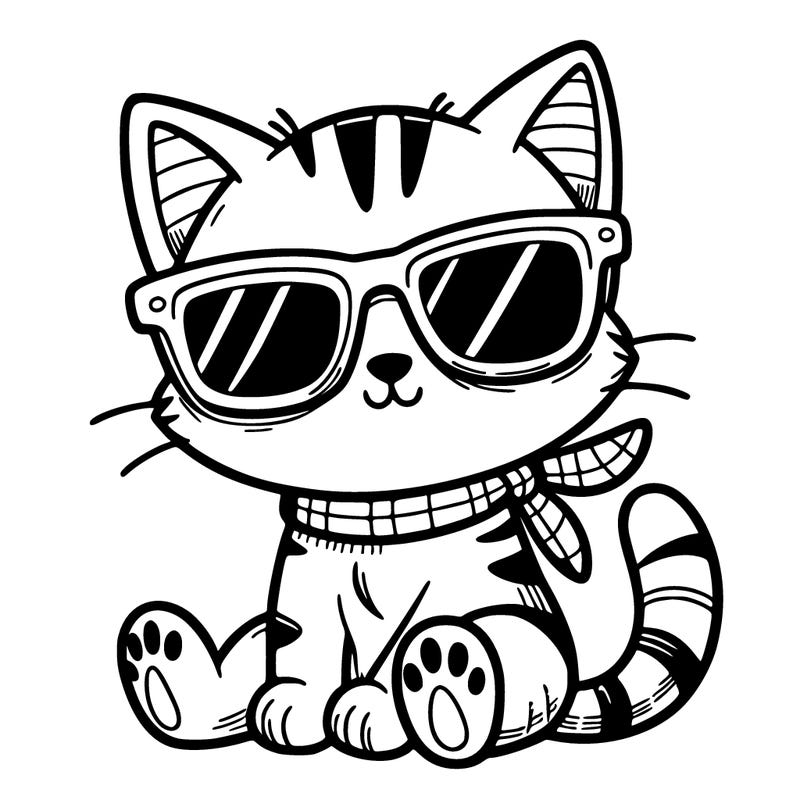 cat with sunglasses