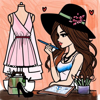 a stylish fashion designer