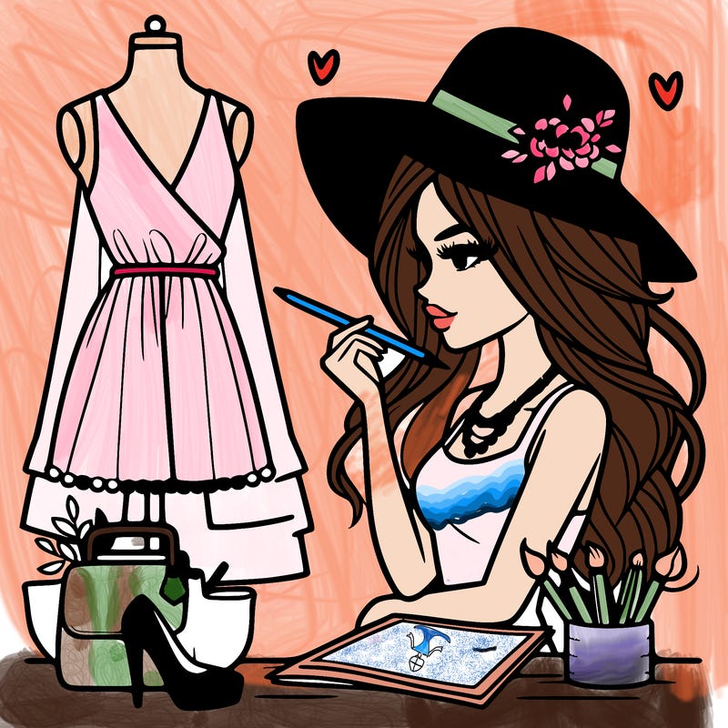 a stylish fashion designer