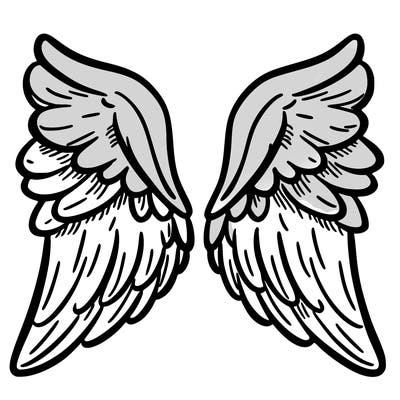 simple angel wings