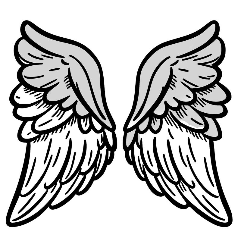 simple angel wings